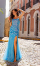 Floral Sequin Lace Prom Dress P1401 – Floor Length Style