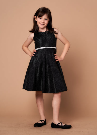 Calla D817 Glitter Sleeveless Short Dress