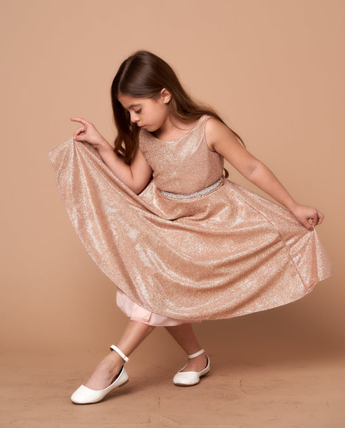 Calla D817 Glitter Sleeveless Short Dress