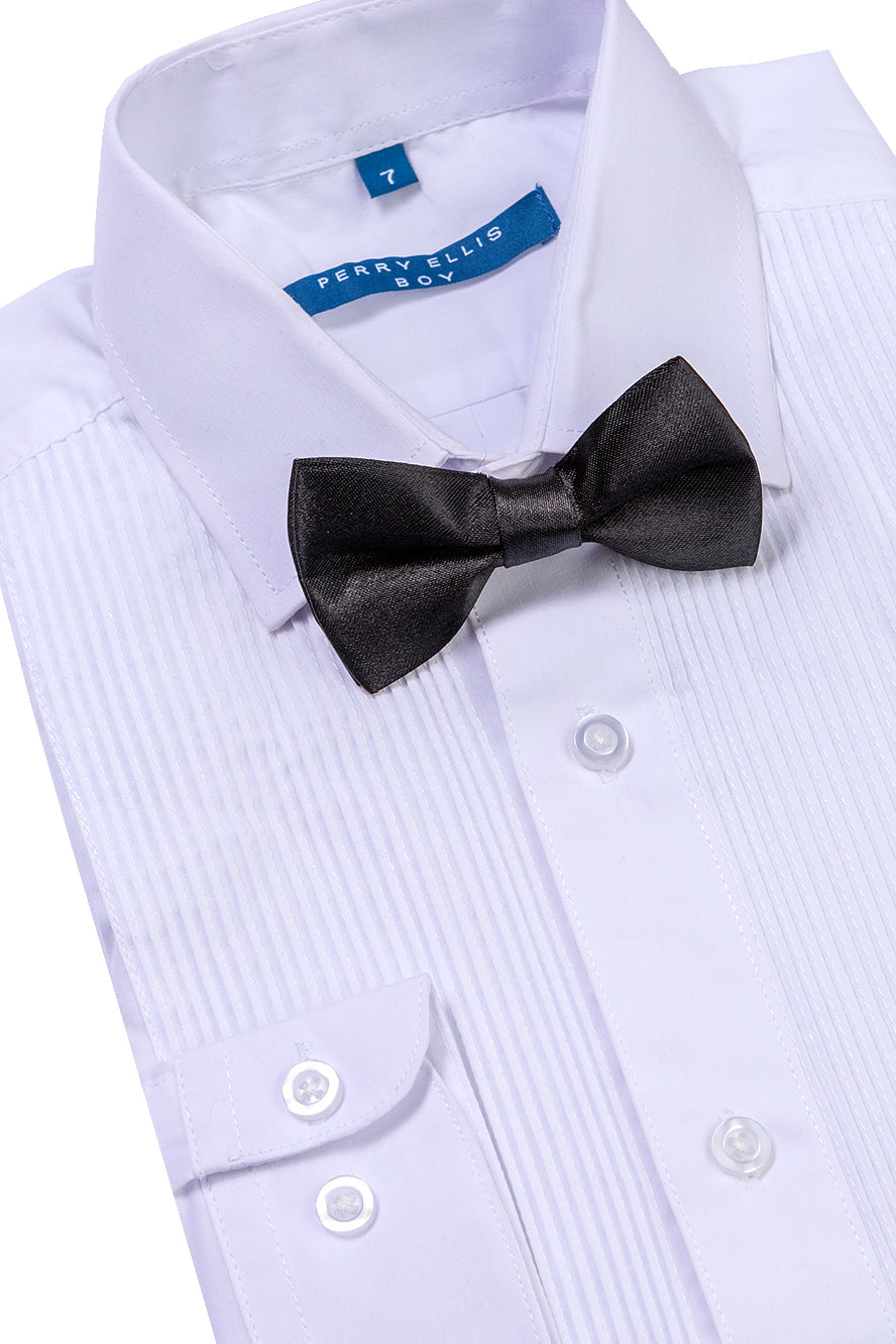 Conjunto de esmoquin negro "Trent" de 5 piezas de Perry Ellis Kids