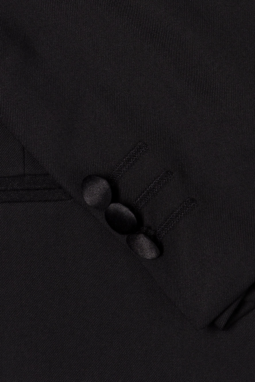 Conjunto de esmoquin negro "Trent" de 5 piezas de Perry Ellis Kids