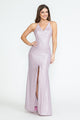 Vestido formal con escote en V, plisado y tirantes finos, de Lenovia 5302
