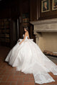 Strapless Puff Sleeve Ball Gown by Bella Princess PQ1071