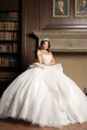 Strapless Puff Sleeve Ball Gown by Bella Princess PQ1071