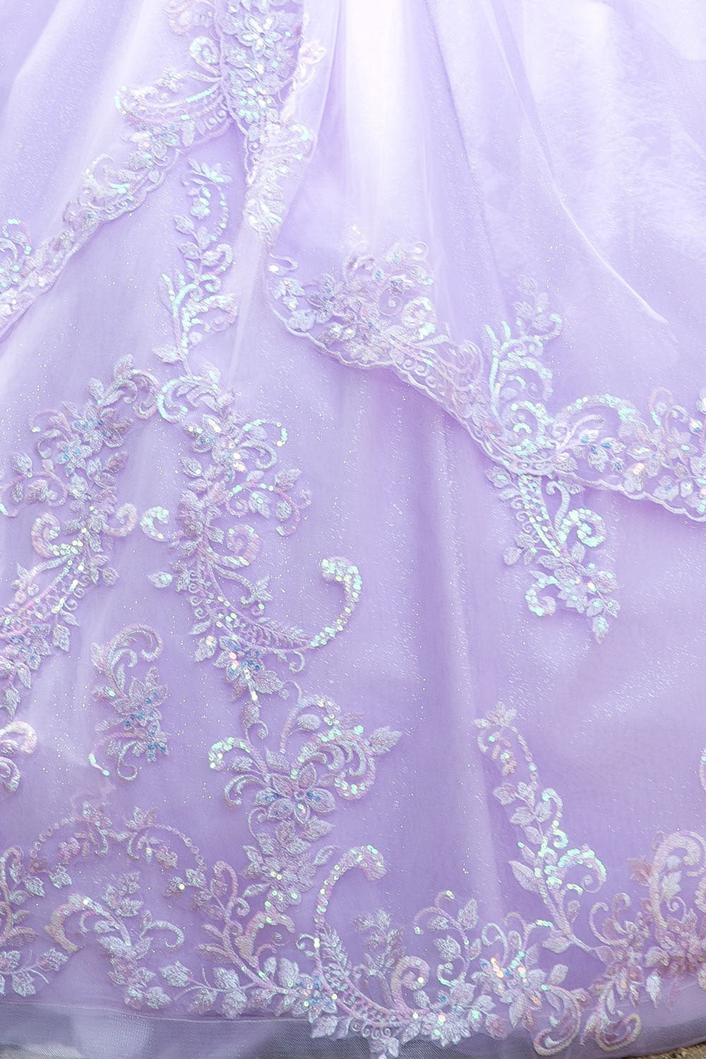 Off Shoulder Bow Ball Gown by Bella Princess PQ1085