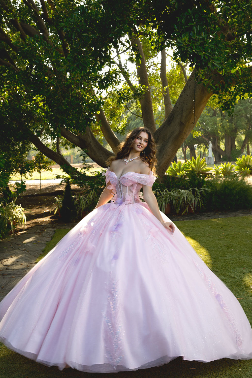 Off Shoulder Corset Ball Gown by Bella Princess PQ1088