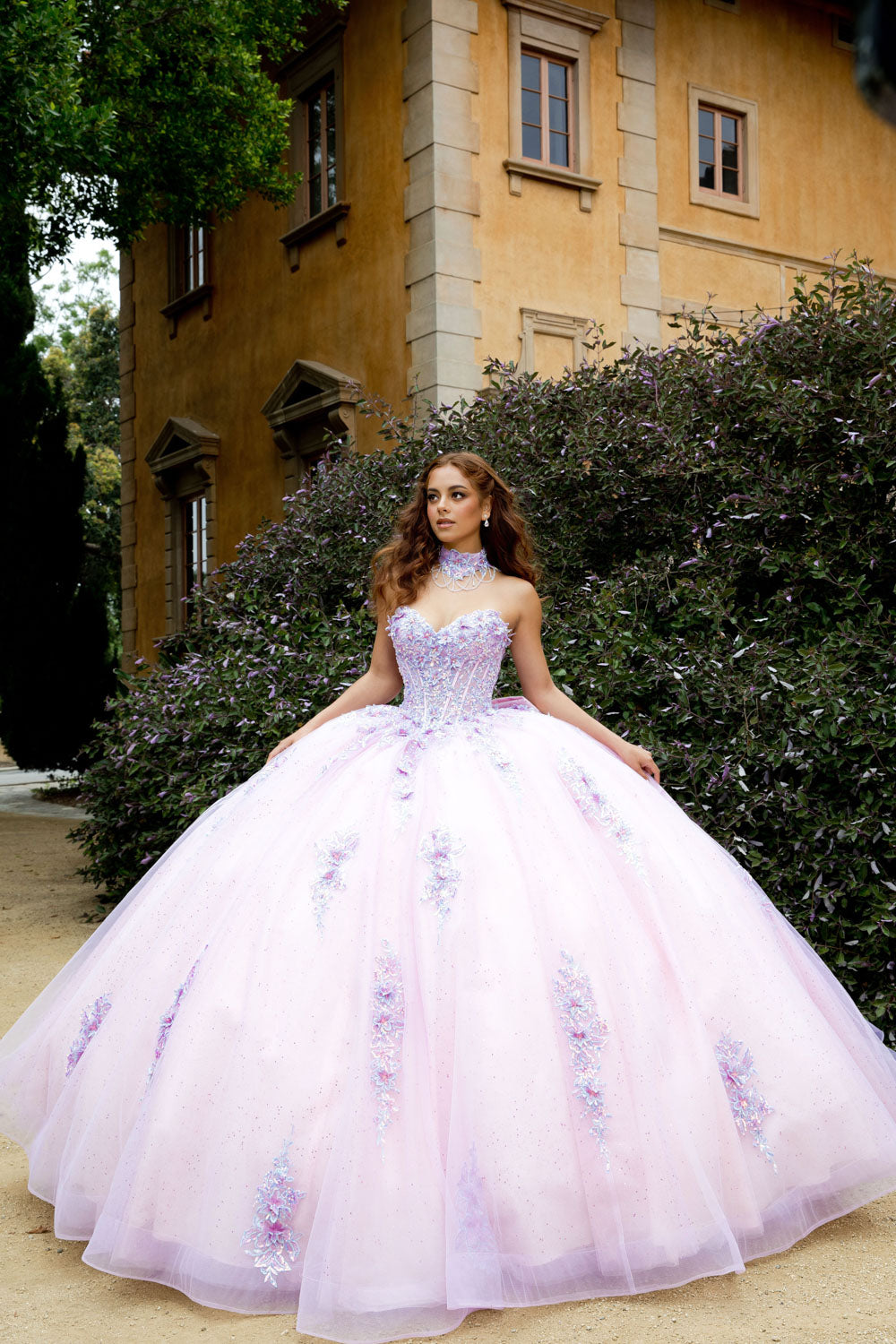 Strapless Corset Ball Gown by Bella Princess PQ1091