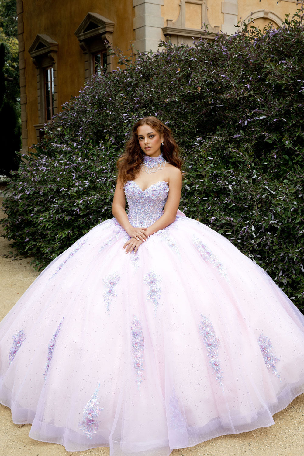 Strapless Corset Ball Gown by Bella Princess PQ1091