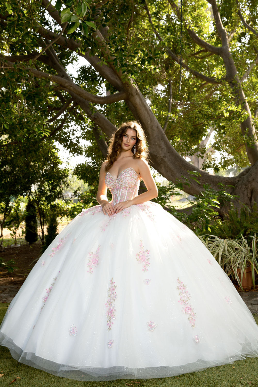 Strapless Bolero Ball Gown by Bella Princess PQ1093
