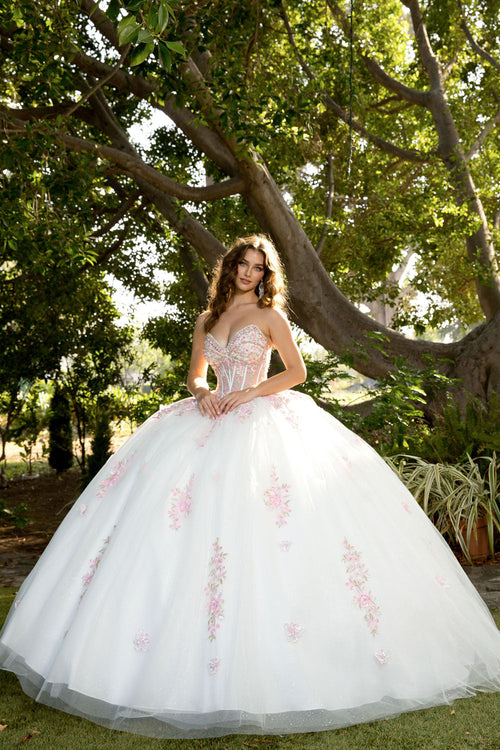 Strapless Bolero Ball Gown by Bella Princess PQ1093