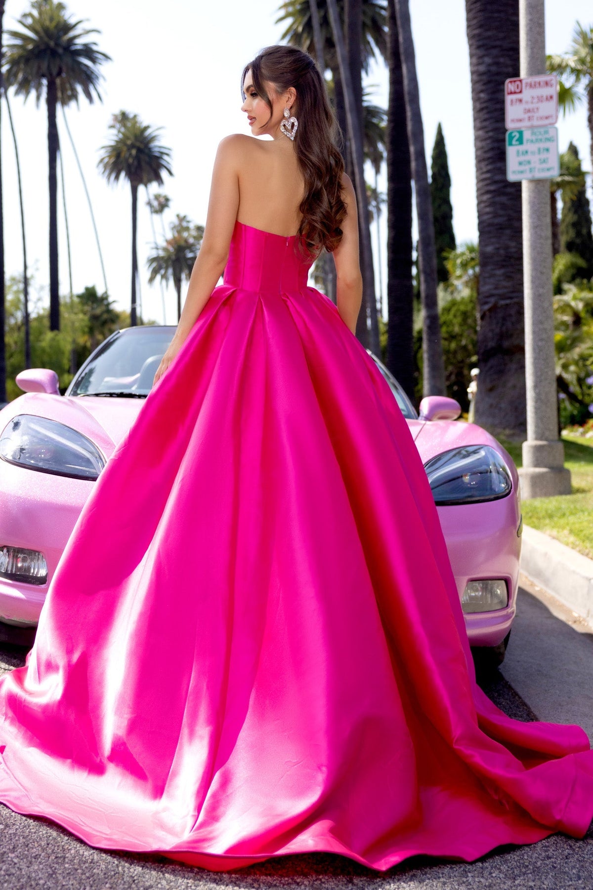 Portia and Scarlett Hot Pink Prom Dress