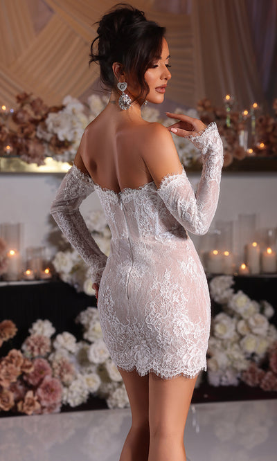 Portia and Scarlett PS25570 Lace Off-Shoulder Sheath Dress