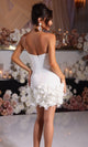 Portia and Scarlett Floral Hem Strapless Dress