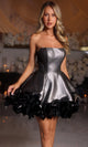 Portia and Scarlett PS25671E - Strapless Bow Accent A-Line Dress Cocktail Dresses