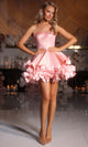 Strapless Bow Accent A-Line Dress by Portia and Scarlett