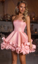Portia and Scarlett PS25671E - Strapless Bow Accent A-Line Dress Cocktail Dresses