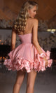 Strapless Bow Accent A-Line Dress by Portia and Scarlett