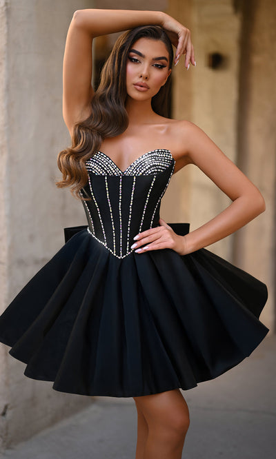 Portia and Scarlett PS25706 - Sweetheart Beaded Flare Dress