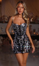 Portia and Scarlett Crystal Vine Mini Dress