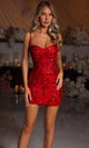 Portia and Scarlett Crystal Vine Mini Dress