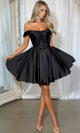 Portia and Scarlett PS25725 - Off Shoulder Ruched Mini Dress