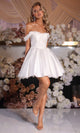 Portia and Scarlett PS25725 - Off Shoulder Ruched Mini Dress Cocktail Dresses