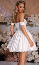 Portia and Scarlett PS25725 - Off Shoulder Ruched Mini Dress