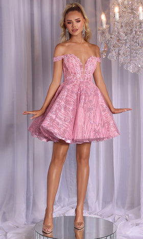 Stunning Off Shoulder Sequin Dress by Portia and Scarlett