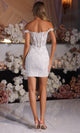 Portia and Scarlett PS25738 Beaded Applique Off Shoulder Dress