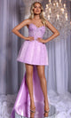 Portia and Scarlett PS25762 - Beaded Lattice Overskirt Short Dress Party Dresses