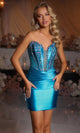 Portia and Scarlett PS25763 - Plunging Sweetheart Beaded Short Dress Cocktail Dresses
