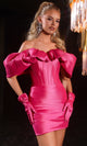 Portia and Scarlett PS25782 - Ruffled Off Shoulder Mini Dress Cocktail Dresses