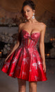 Portia and Scarlett PS25785 Sparkling Bow Mini Dress