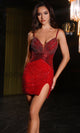 Portia and Scarlett PS25819C Beaded Sleeveless Cocktail Dress