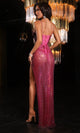 Portia and Scarlett PS25862E - Allover Beaded Long Gown