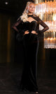 Feather-Accent Sweetheart Gown by Portia and Scarlett