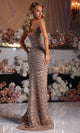 Portia and Scarlett Beaded Plunging Gown