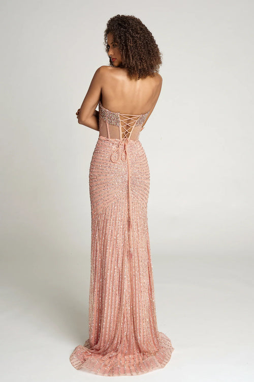 Portia and Scarlett Silver/Nude dress