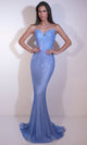 Portia and Scarlett PS26010 - Sweetheart Gown with Detachable Sleeve Prom Dresses