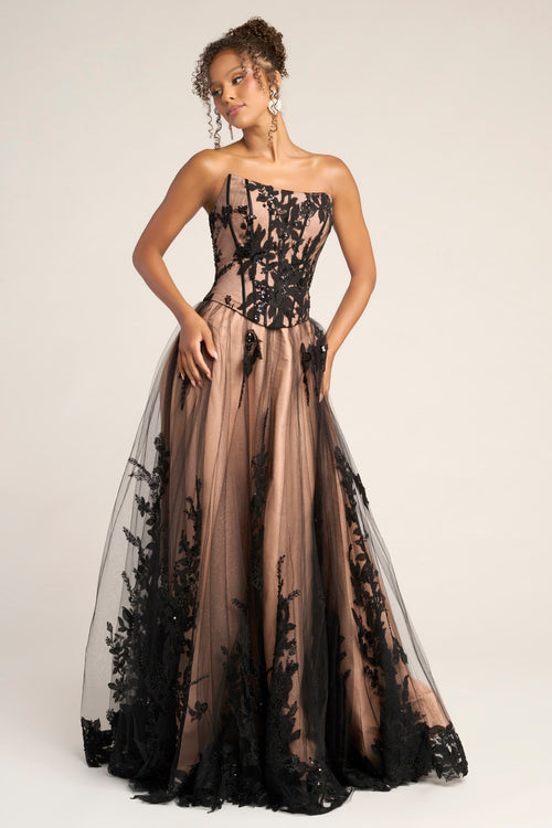 Portia and Scarlett Black/Nude dress