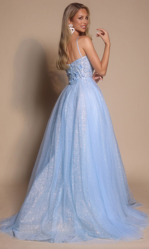 Portia and Scarlett PS26146 Long Sweetheart Sleeveless A-Line Corset Bodice Prom Dress