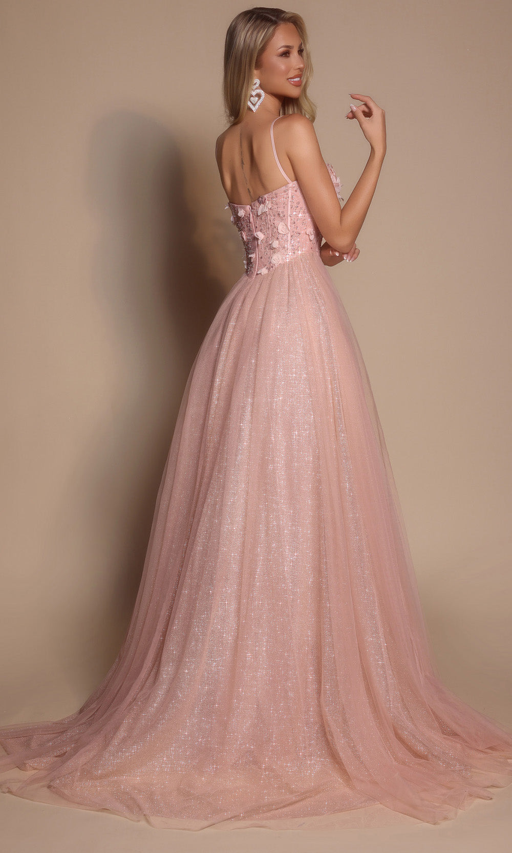 Portia and Scarlett PS26146 Long Sweetheart Sleeveless A-Line Corset Bodice Prom Dress