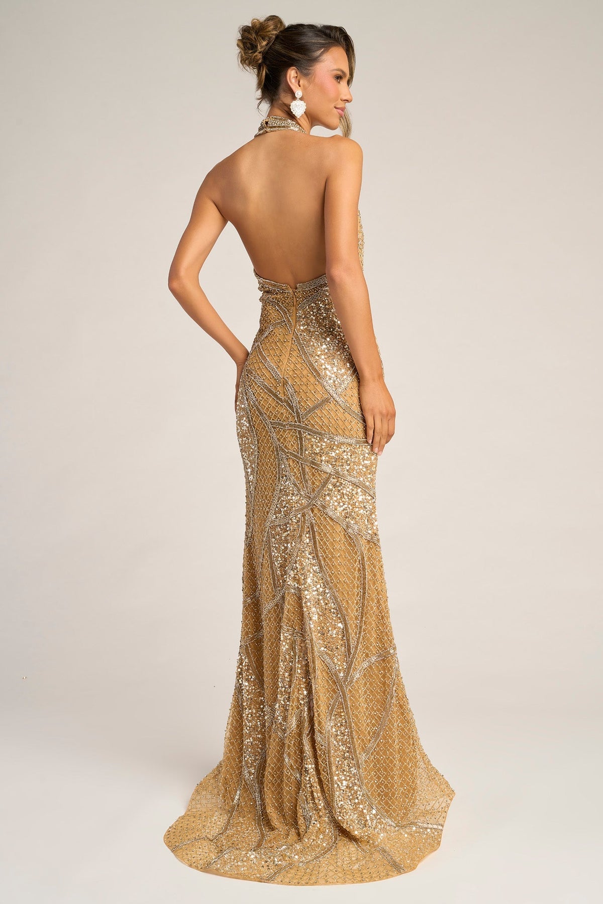 Portia and Scarlett Black/Gold dress