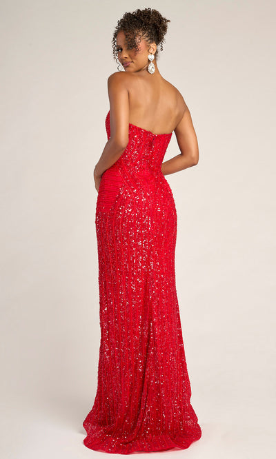 Sequin Mermaid Evening Gown with High Slit Formal Dress by Portia and Scarlett PS26424C