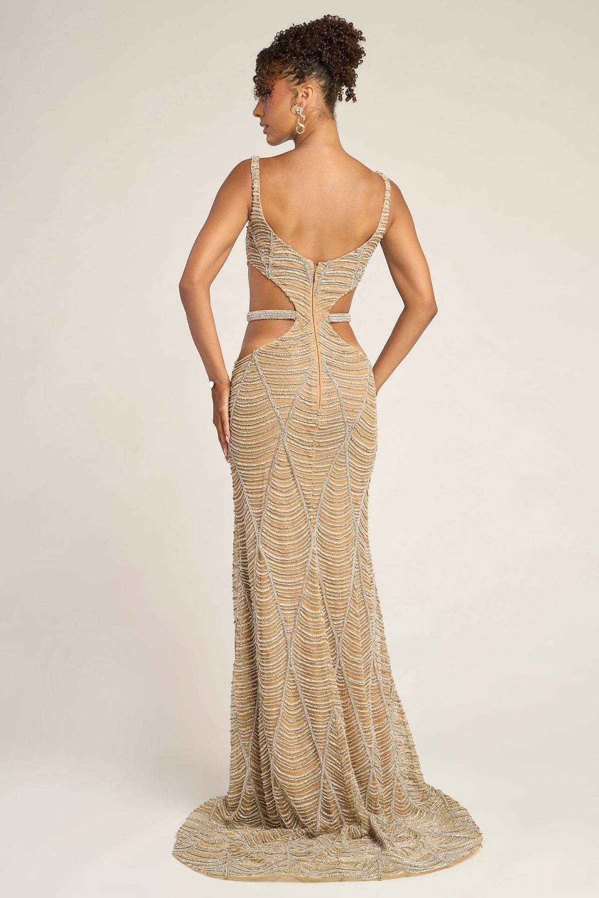 Portia and Scarlett Nude/Silver dress