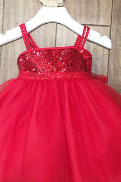 Sequin Tulle Dress with Matching Headband Ideal for Special Occasion by Bella Princess 216B