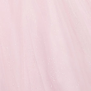 Abby Paris 90350 Glitter Metallic A-line Slit Evening Gown