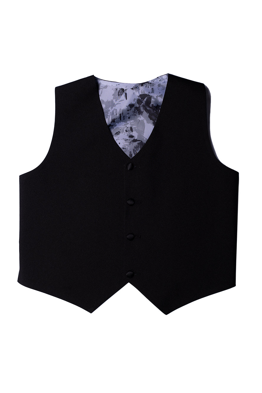 Conjunto de esmoquin negro de 5 piezas "Prodigy" para niños