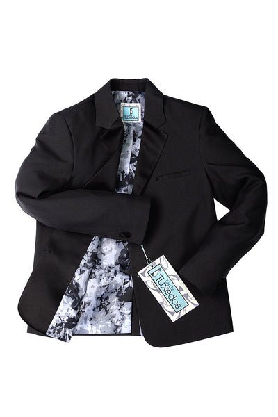 Esmoquin infantil "Prodigy" de 5 piezas en color carbón oscuro