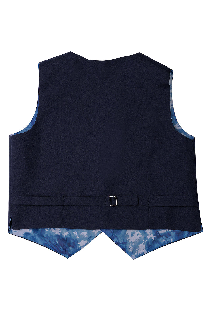 Conjunto de esmoquin azul marino de 5 piezas para niños "Prodigy"